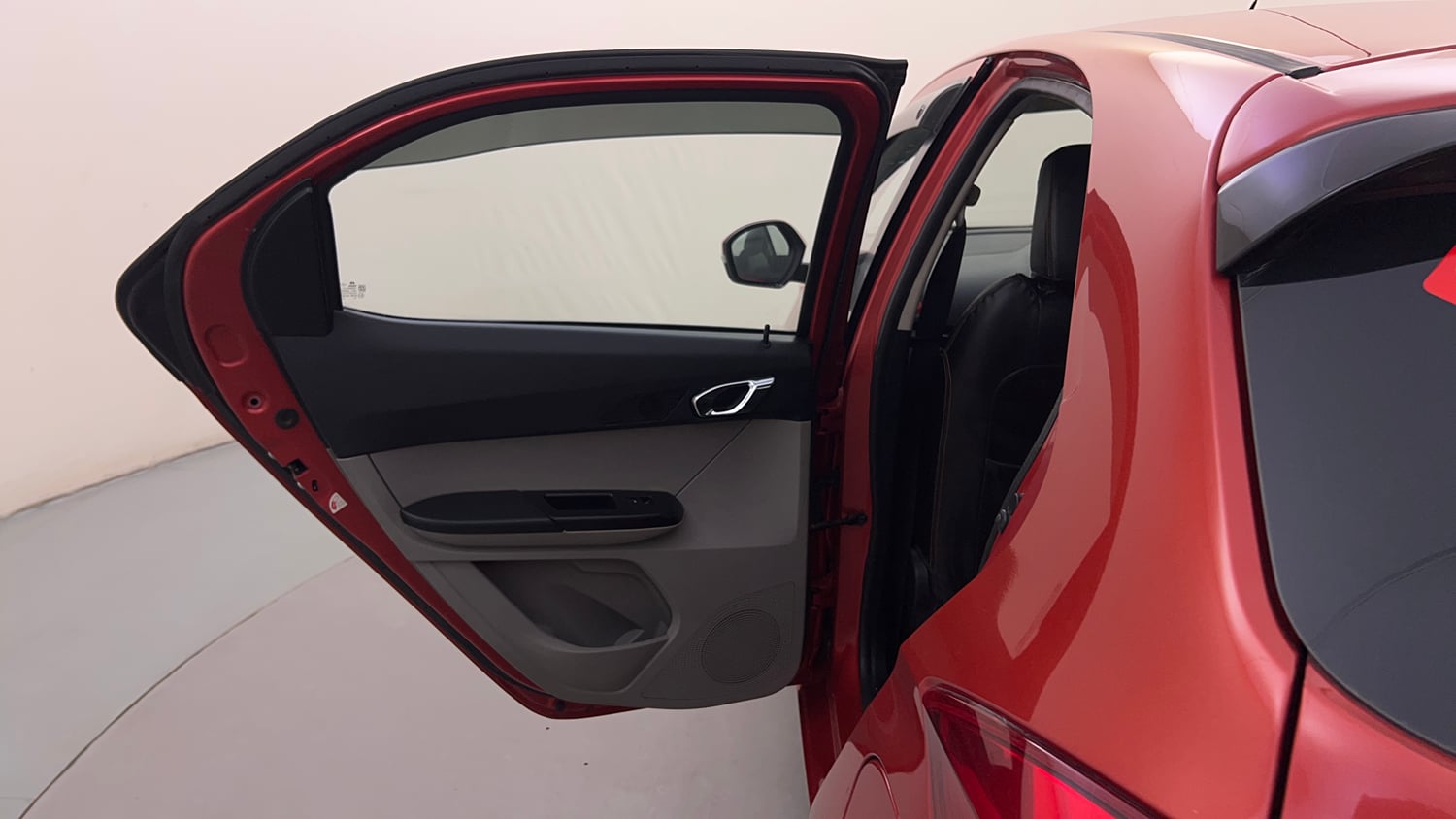 Used 2016 Tata Tiago Revotron XZ w/o Alloy Petrol Manual interior LEFT REAR DOOR OPEN VIEW