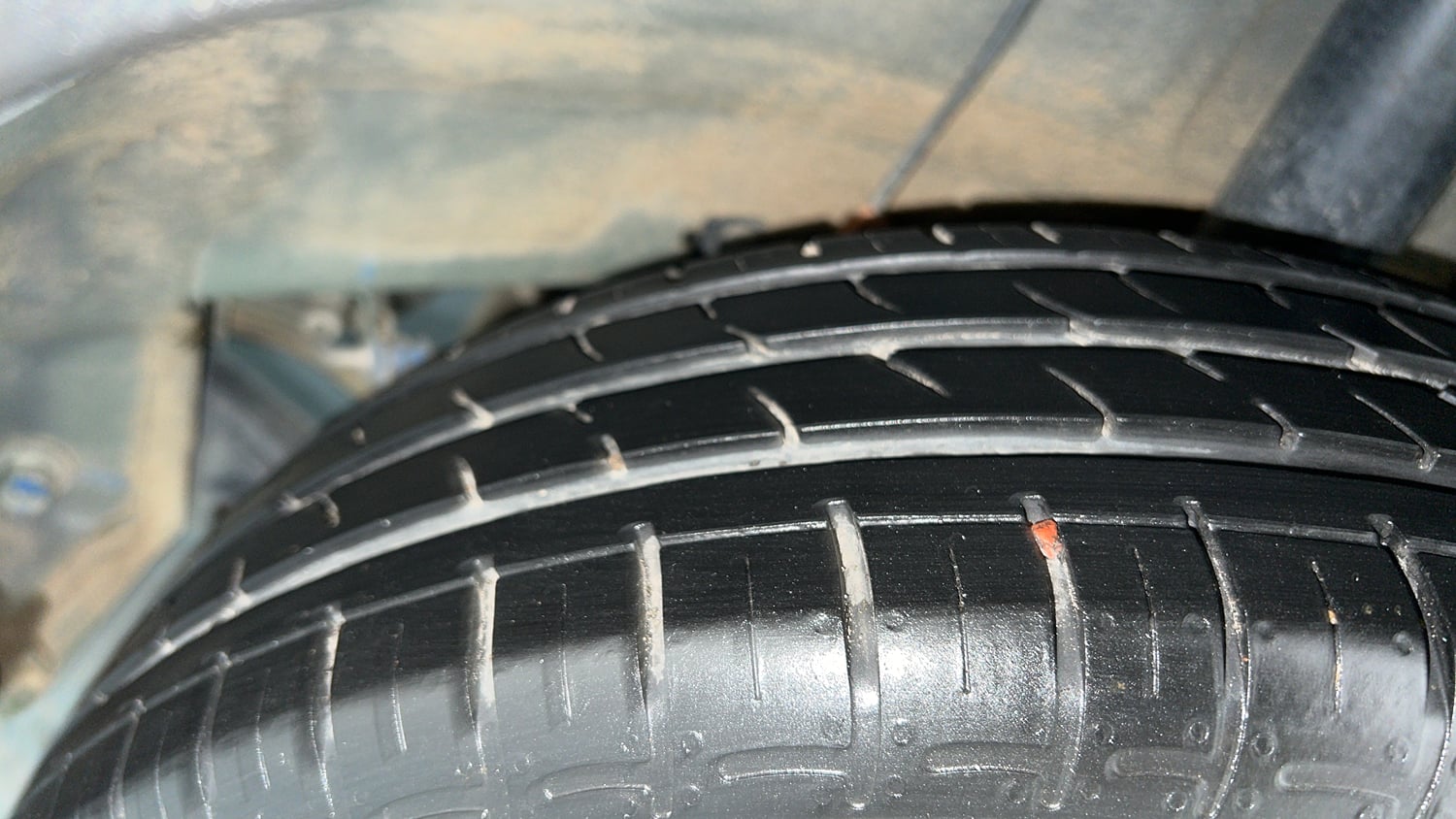 Used 2024 Hyundai Exter S 1.2 MT Petrol Manual tyres LEFT REAR TYRE TREAD VIEW