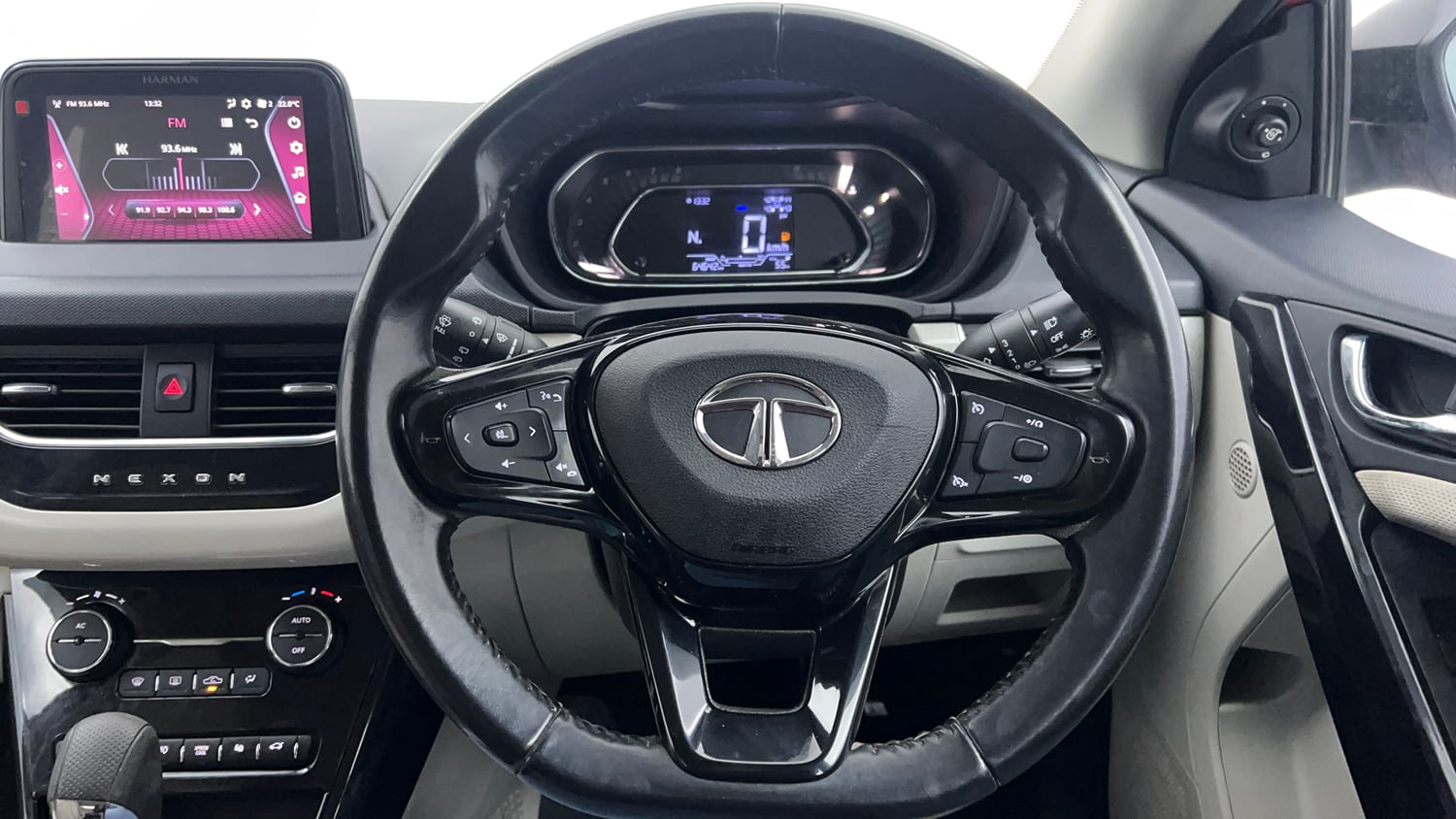 Used 2022 Tata Nexon XZA Plus  (S) Dual Tone Petrol Automatic interior STEERING VIEW