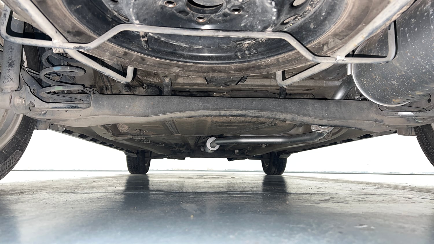 Used 2021 Maruti Suzuki XL6 Zeta AT Petrol Petrol Automatic extra REAR UNDERBODY VIEW (TAKEN FROM REAR)