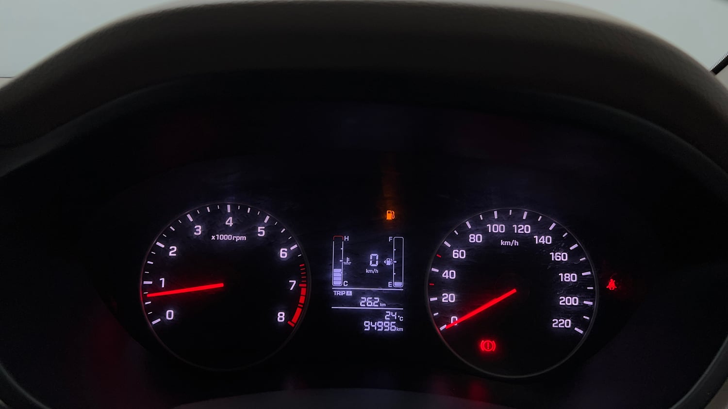 Used 2020 Hyundai Elite i20 Sportz Plus 1.2 Petrol Manual interior CLUSTERMETER VIEW