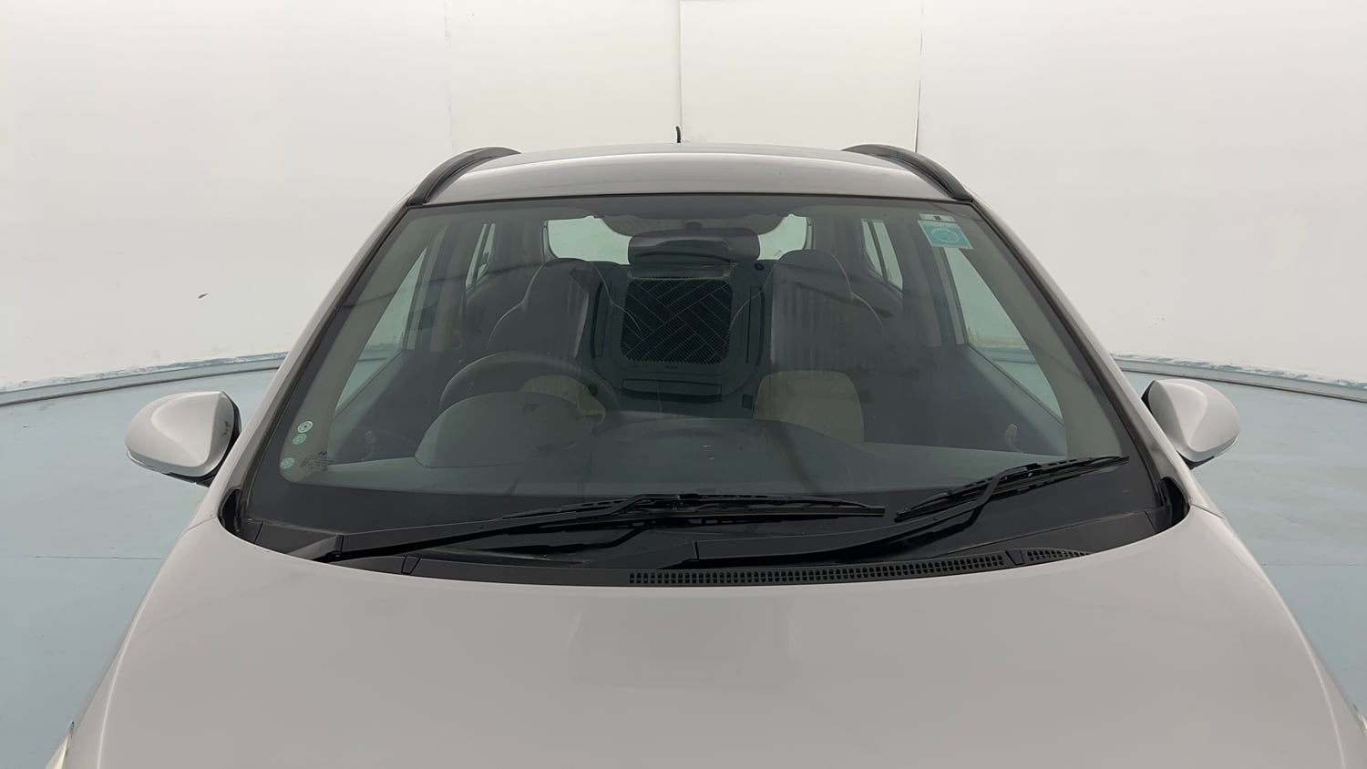 Used 2015 Hyundai Grand i10 Sportz 1.2 Kappa VTVT Petrol Manual exterior FRONT WINDSHIELD VIEW