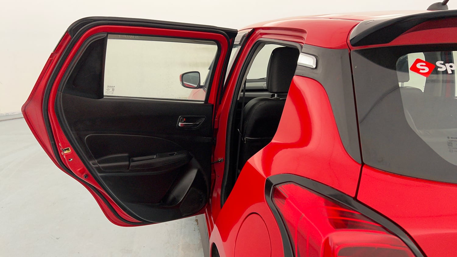 Used 2018 Maruti Suzuki Swift VXi AMT Petrol Automatic interior LEFT REAR DOOR OPEN VIEW