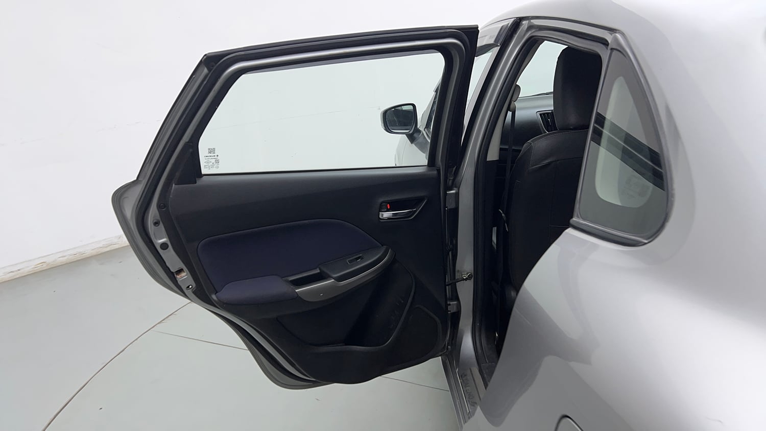 Used 2019 Maruti Suzuki Baleno Delta Petrol Manual interior LEFT REAR DOOR OPEN VIEW