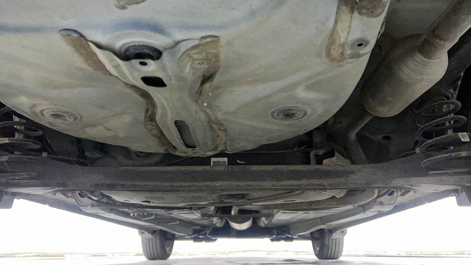 Used 2017 Maruti Suzuki Baleno Zeta 1.2 Petrol Manual extra REAR UNDERBODY VIEW (TAKEN FROM REAR)