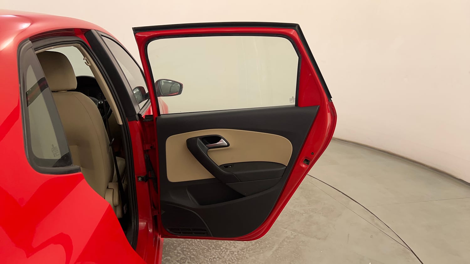 Used 2016 Volkswagen Polo Highline1.2L (P) Petrol Manual interior RIGHT REAR DOOR OPEN VIEW