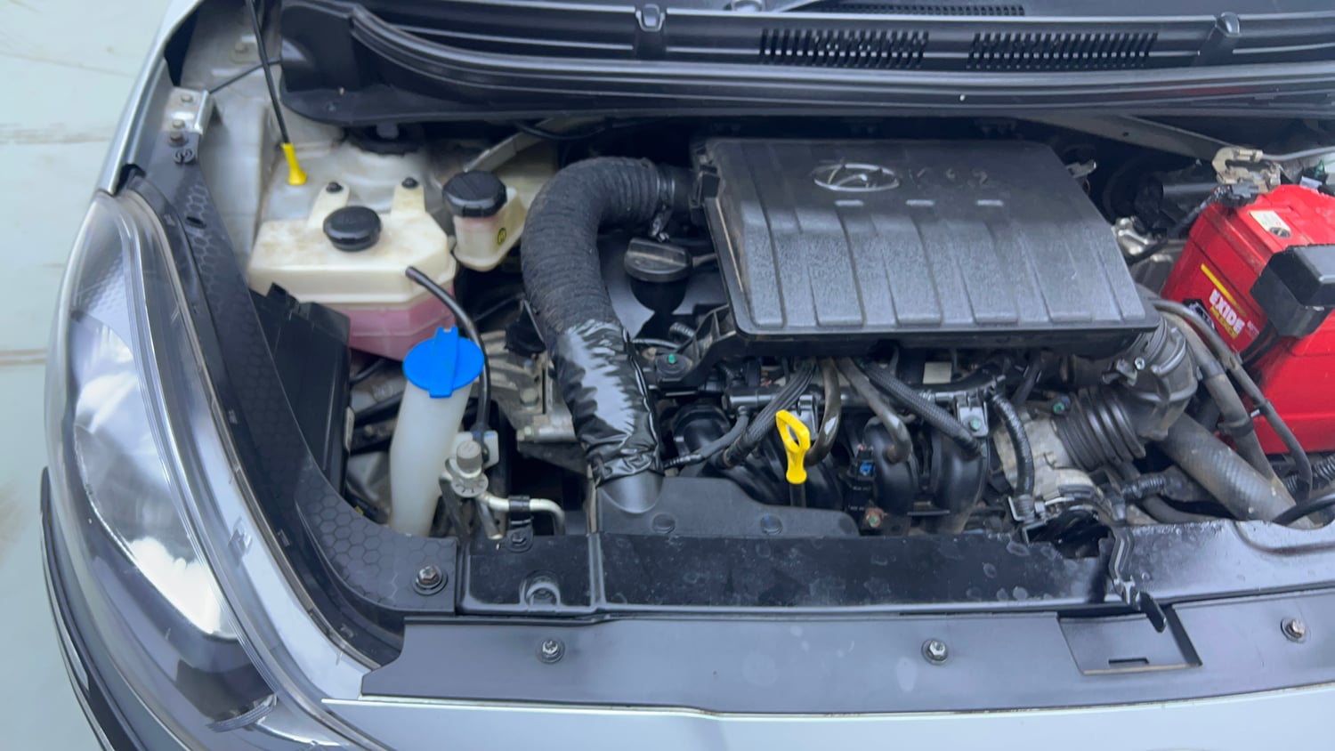 Used 2021 Hyundai Grand i10 Nios Sportz 1.2 Kappa VTVT CNG Cng Manual engine ENGINE RIGHT SIDE VIEW