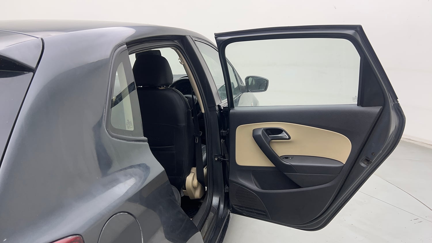 Used 2015 Volkswagen Polo Highline1.2L (P) Petrol Manual interior RIGHT REAR DOOR OPEN VIEW