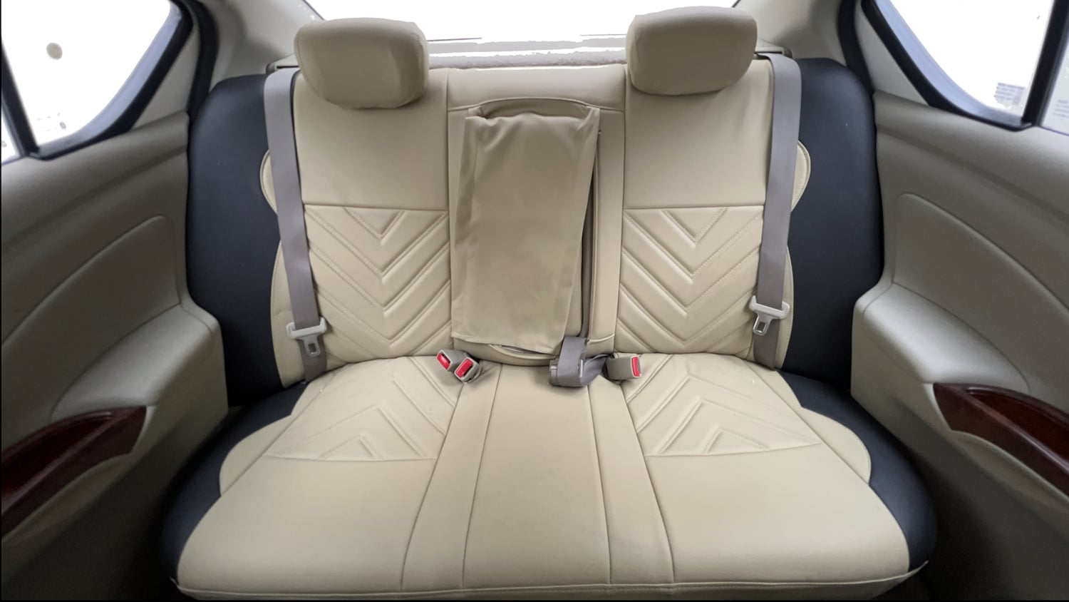 Used 2013 Nissan Sunny XL Petrol Manual interior REAR SEAT CONDITION VIEW
