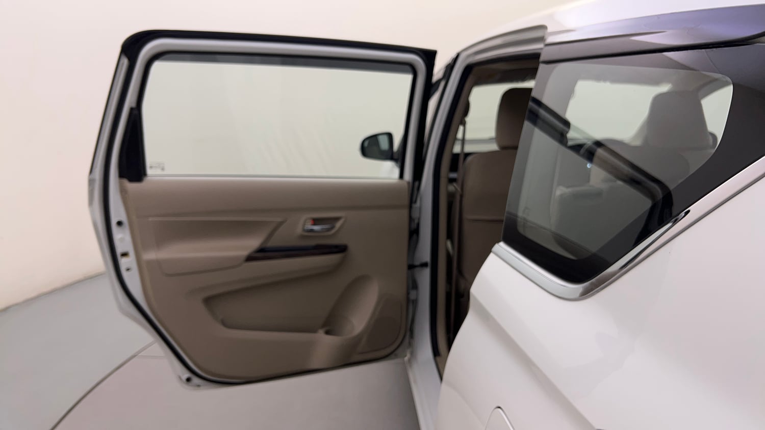 Used 2023 Maruti Suzuki Ertiga ZXi AT Petrol Automatic interior LEFT REAR DOOR OPEN VIEW