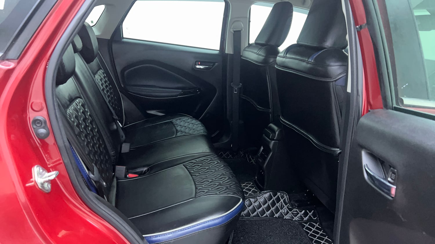 Used 2024 Maruti Suzuki Baleno Alpha AGS Petrol Automatic interior RIGHT SIDE REAR DOOR CABIN VIEW