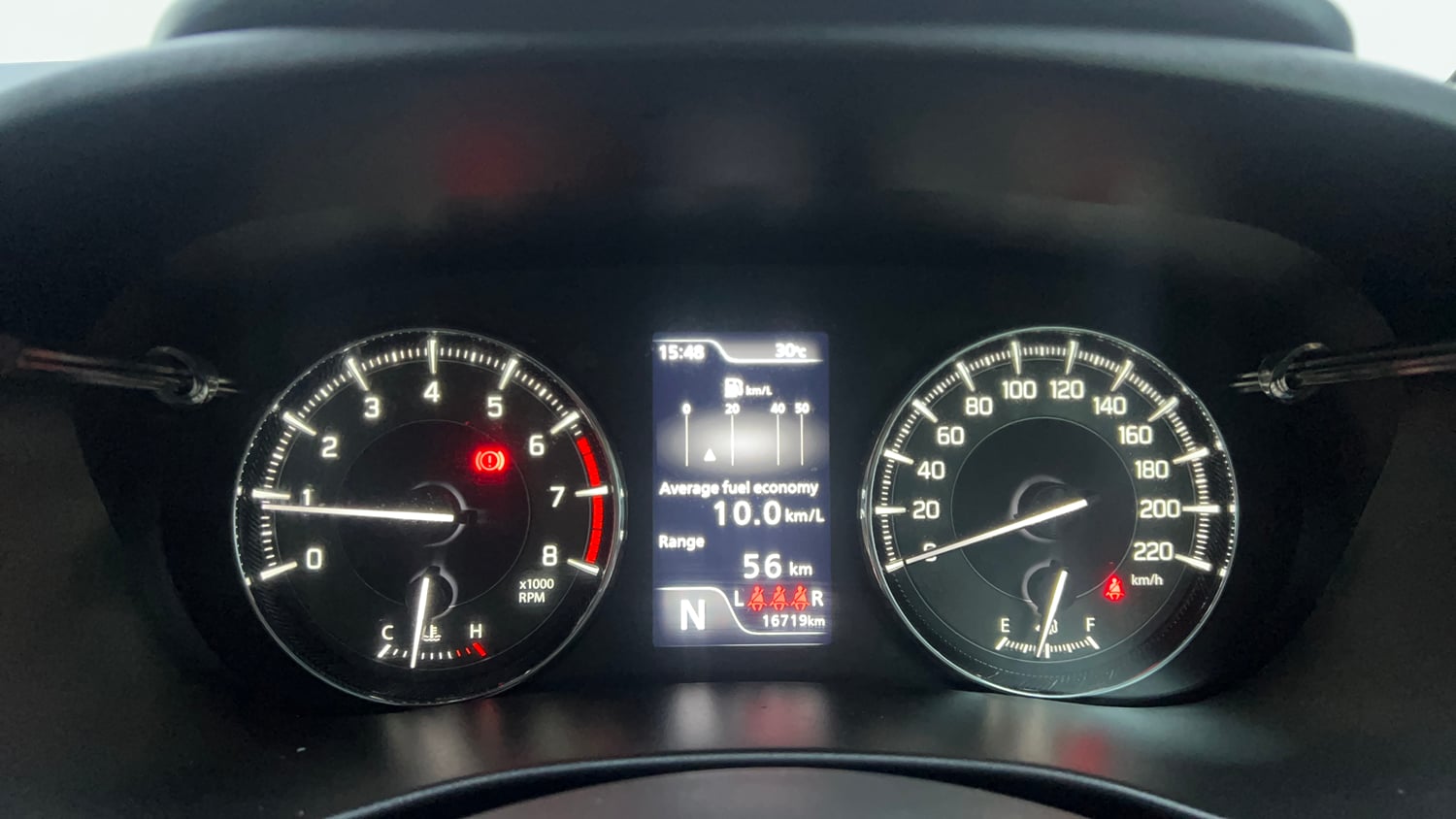 Used 2024 Maruti Suzuki Baleno Alpha AGS Petrol Automatic interior CLUSTERMETER VIEW