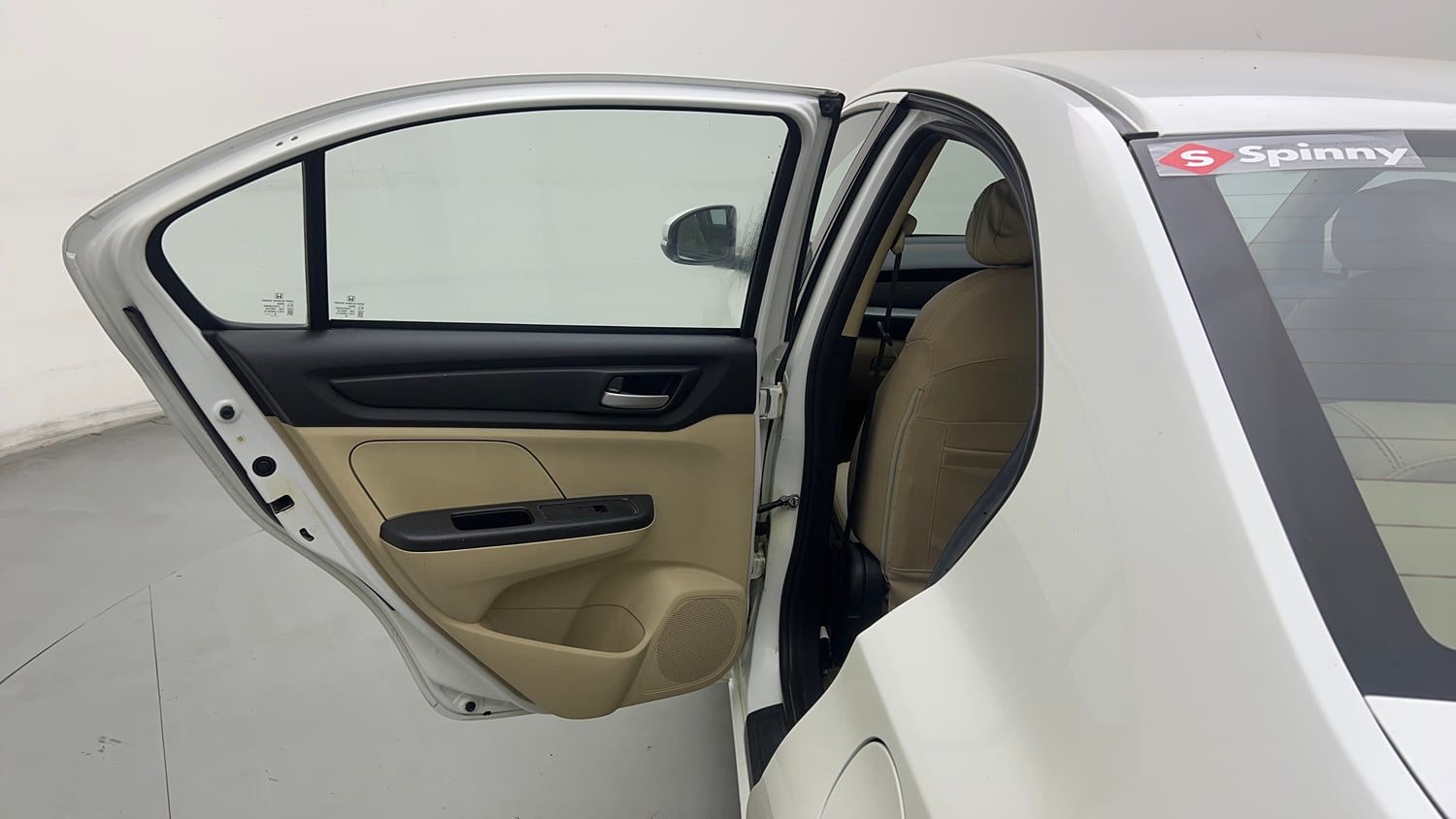 Used 2019 Honda Amaze 1.2 V MT Petrol Petrol Manual interior LEFT REAR DOOR OPEN VIEW