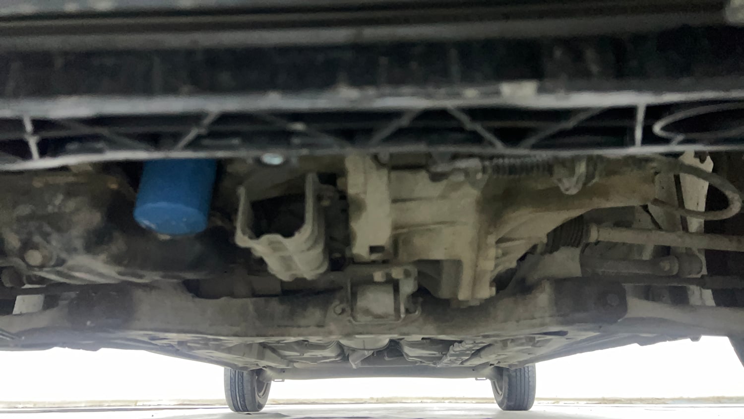 Used 2016 Hyundai Grand i10 Sportz 1.2 Kappa VTVT Petrol Manual extra FRONT LEFT UNDERBODY VIEW