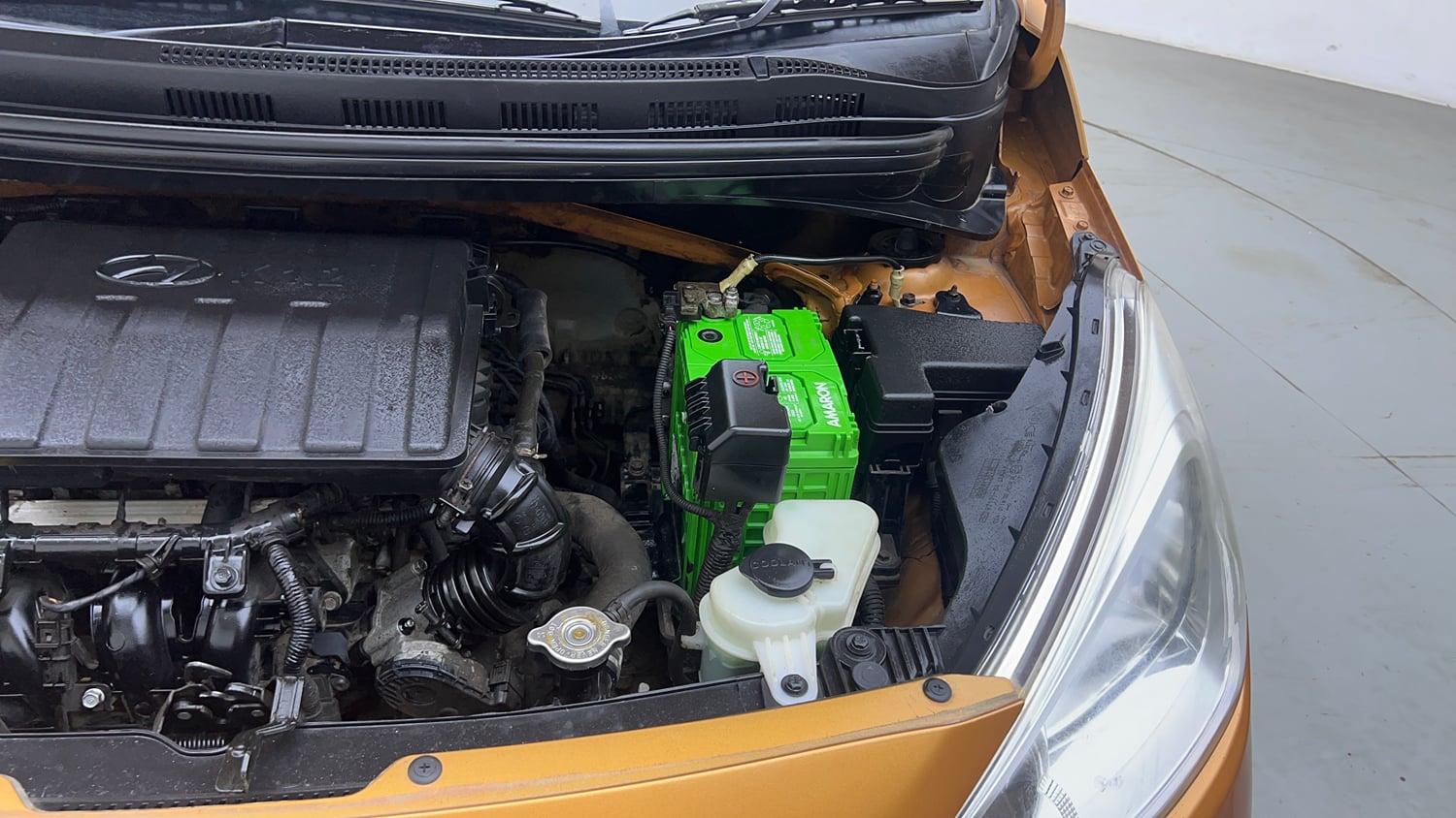 Used 2018 Hyundai Grand i10 Magna 1.2 Kappa VTVT Petrol Manual engine ENGINE LEFT SIDE VIEW