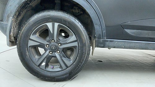 Used 2024 Tata Nexon Creative 1.2 Petrol 6MT Dark Edition Petrol Manual tyres RIGHT REAR TYRE RIM VIEW