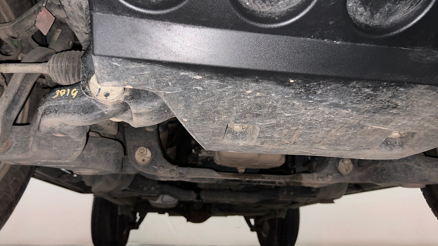 Used 2024 Mahindra Thar LX Hard Top Petrol AT RWD Petrol Automatic extra FRONT LEFT UNDERBODY VIEW