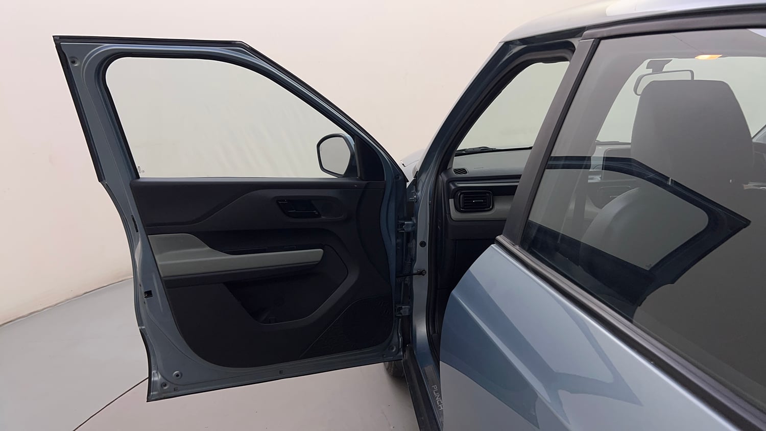 Used 2023 Tata Punch Adventure Rhythm Pack MT Petrol Manual interior LEFT FRONT DOOR OPEN VIEW