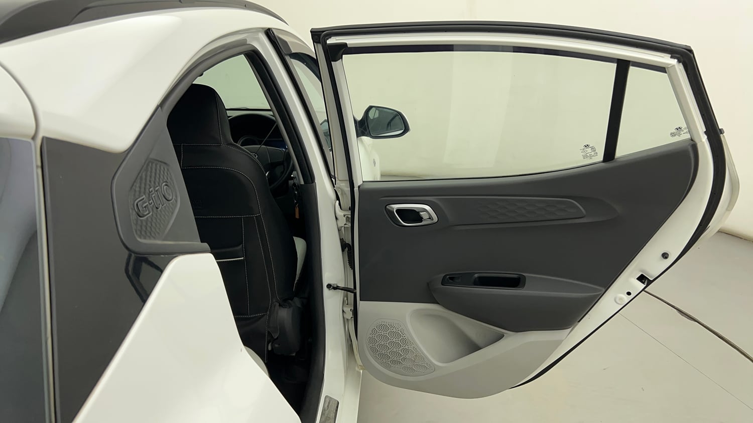 Used 2021 Hyundai Grand i10 Nios Sportz AMT 1.2 Kappa VTVT Petrol Automatic interior RIGHT REAR DOOR OPEN VIEW