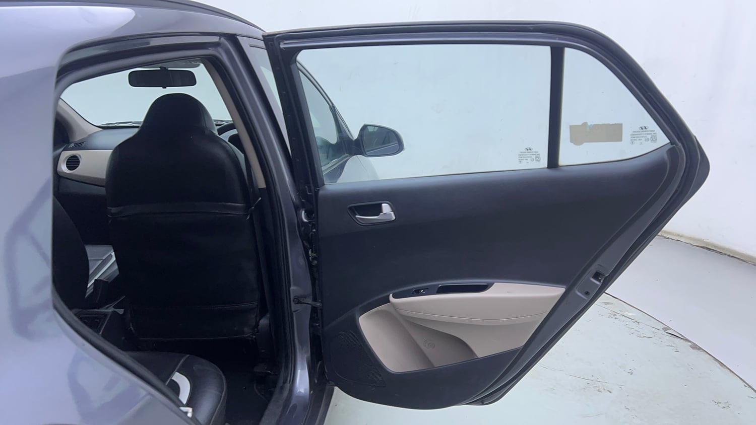 Used 2016 Hyundai Grand i10 Sportz 1.2 Kappa VTVT Petrol Manual interior RIGHT REAR DOOR OPEN VIEW