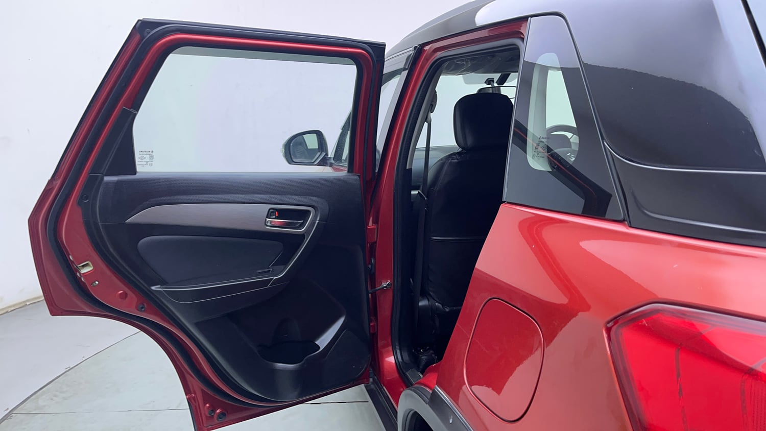 Used 2019 maruti-suzuki Vitara Brezza ZDi Plus Dual Tone AGS Diesel Automatic interior LEFT REAR DOOR OPEN VIEW