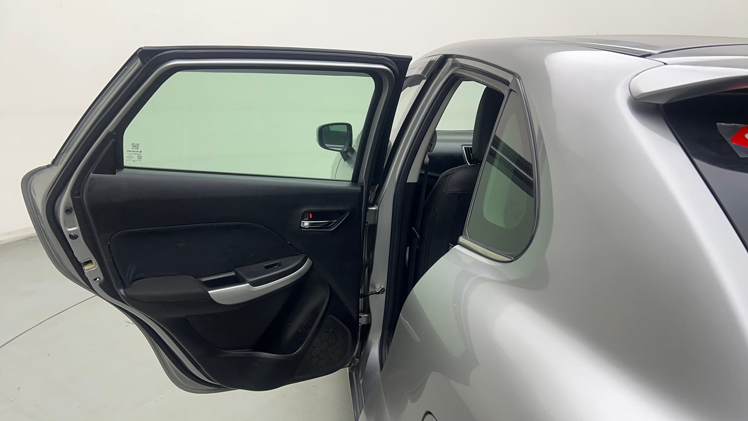 Used 2017 Maruti Suzuki Baleno Alpha 1.2 Petrol Manual interior LEFT REAR DOOR OPEN VIEW