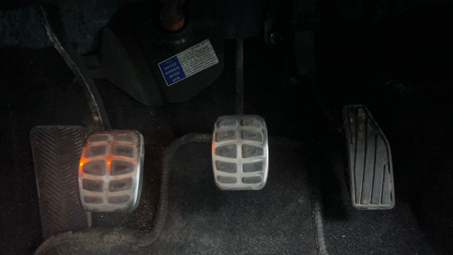 Used 2017 Maruti Suzuki Baleno Zeta 1.2 Petrol Manual interior PEDALS VIEW