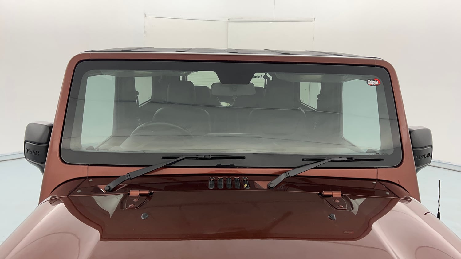 Used 2021 mahindra Thar LX Hard Top Petrol MT 4WD Petrol Manual exterior FRONT WINDSHIELD VIEW