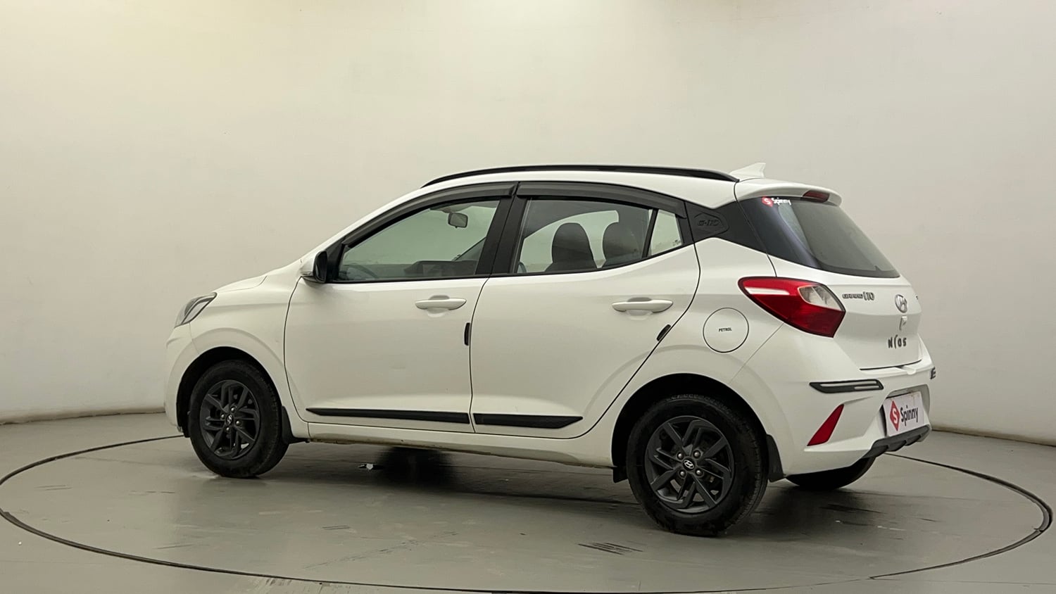 Used 2021 Hyundai Grand i10 Nios Sportz AMT 1.2 Kappa VTVT Petrol Automatic exterior LEFT REAR CORNER VIEW