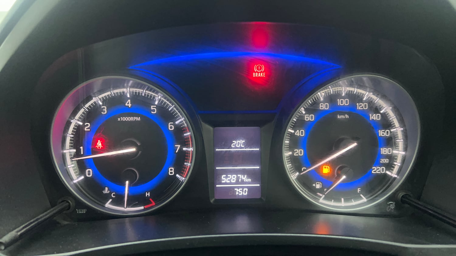 Used 2018 Maruti Suzuki Baleno Delta 1.2 Petrol Manual interior CLUSTERMETER VIEW