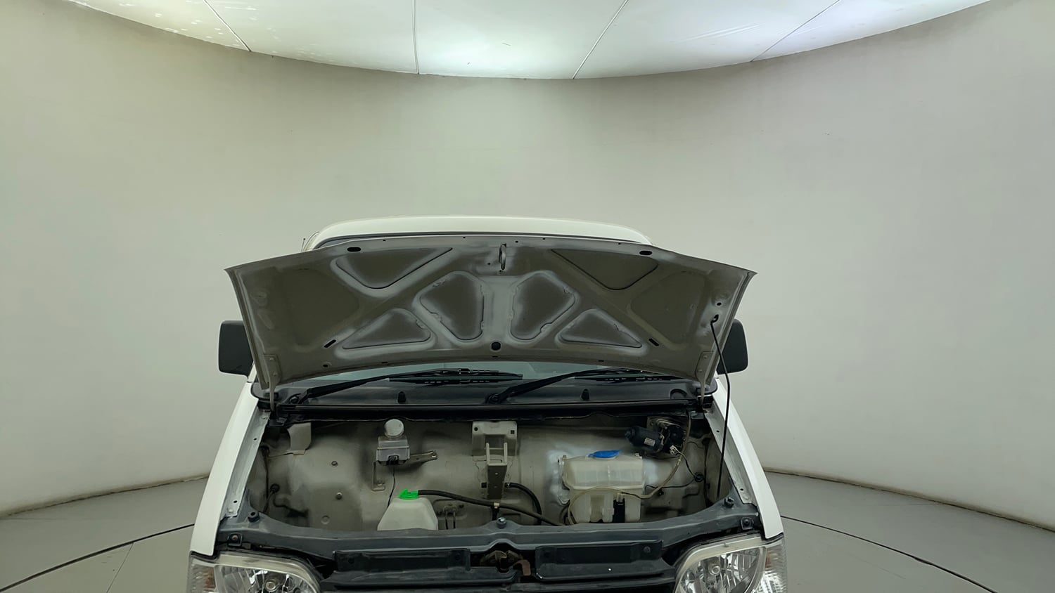 Used 2016 Maruti Suzuki Eeco 5 STR WITH A/C+HTR Petrol Manual engine ENGINE & BONNET OPEN FRONT VIEW