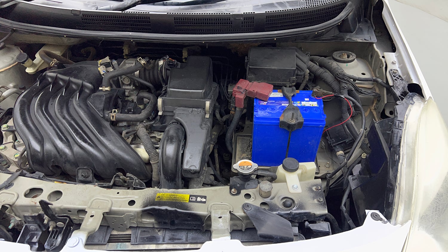 Used 2013 Nissan Sunny XL Petrol Manual engine ENGINE LEFT SIDE VIEW