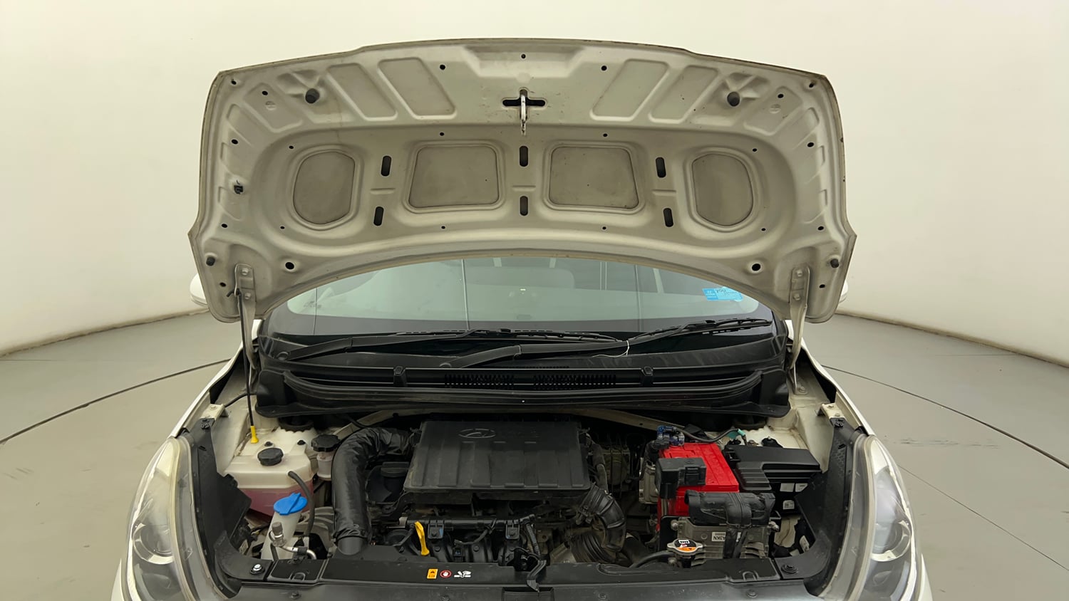 Used 2021 Hyundai Grand i10 Nios Sportz AMT 1.2 Kappa VTVT Petrol Automatic engine ENGINE & BONNET OPEN FRONT VIEW