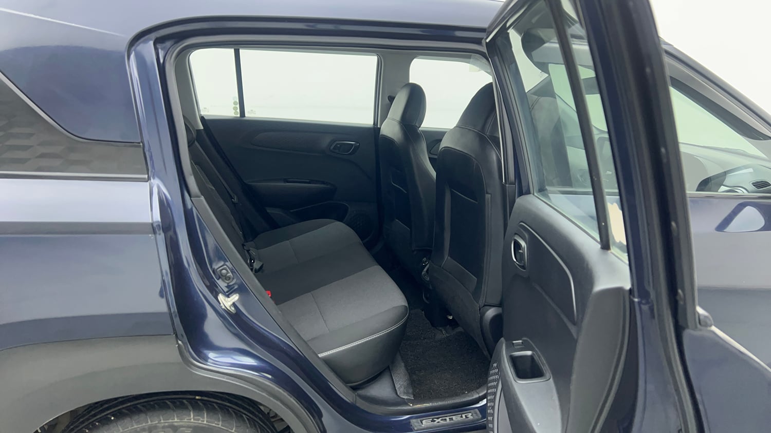 Used 2024 Hyundai Exter SX (O) 1.2 AMT Petrol Automatic interior RIGHT SIDE REAR DOOR CABIN VIEW