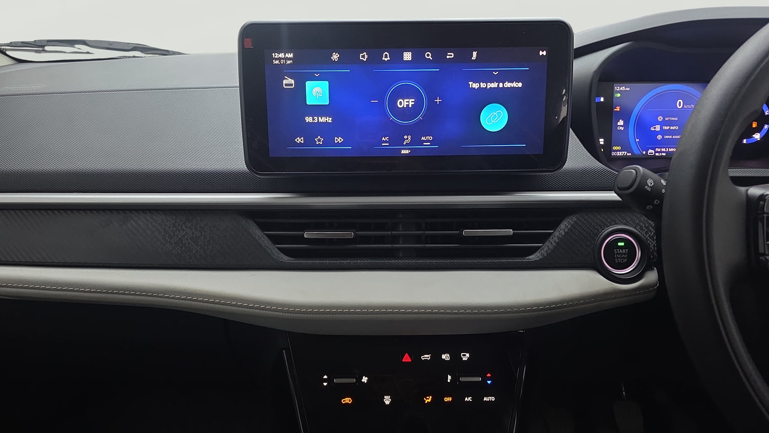 Used 2024 Tata Nexon Creative Plus 1.2 Revotron Petrol 6MT Petrol Manual interior MUSIC SYSTEM & AC CONTROL VIEW