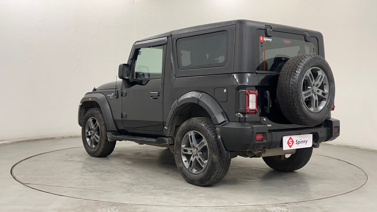 Used 2024 Mahindra Thar LX Hard Top Petrol AT RWD Petrol Automatic exterior LEFT REAR CORNER VIEW