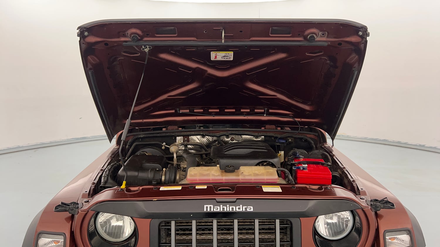 Used 2021 mahindra Thar LX Hard Top Petrol MT 4WD Petrol Manual engine ENGINE & BONNET OPEN FRONT VIEW