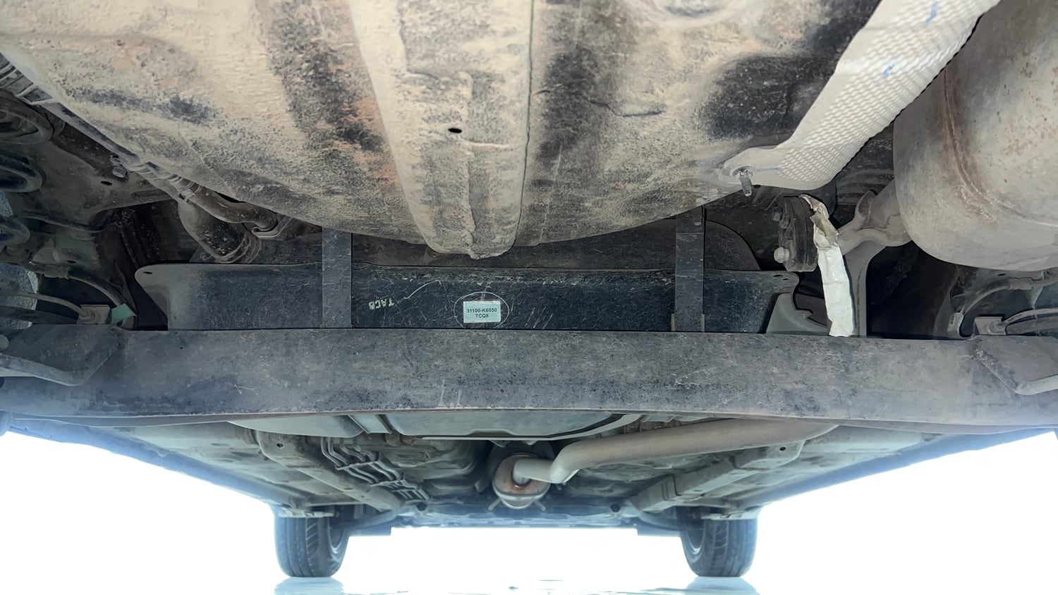 Used 2024 Hyundai Exter SX (O) 1.2 AMT Petrol Automatic extra REAR UNDERBODY VIEW (TAKEN FROM REAR)