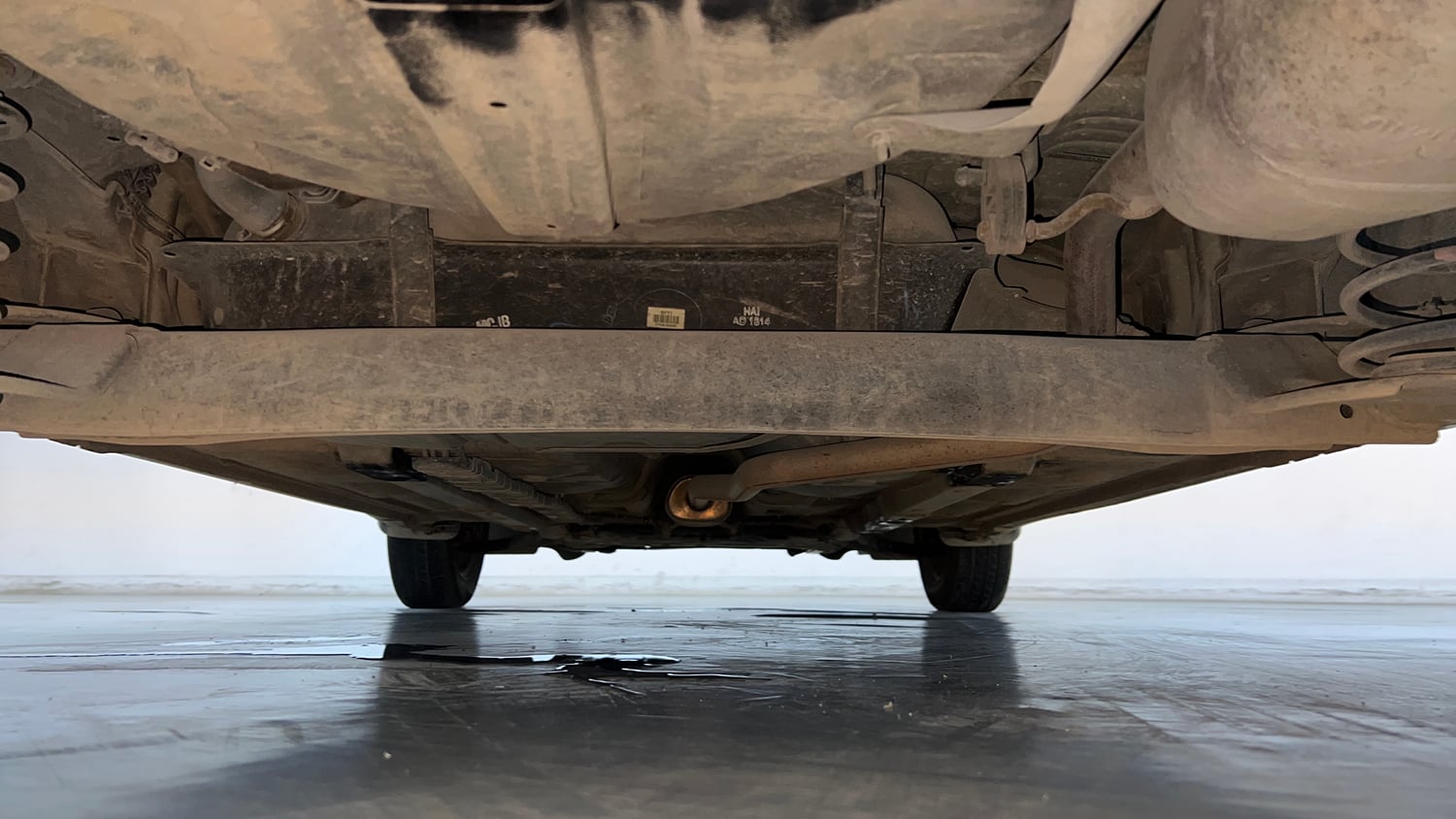 Used 2017 Hyundai Grand i10 Magna 1.2 Kappa VTVT Petrol Manual extra REAR UNDERBODY VIEW (TAKEN FROM REAR)