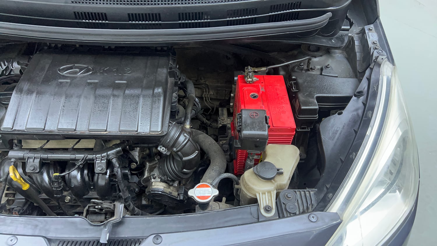 Used 2016 Hyundai Grand i10 Sportz 1.2 Kappa VTVT Petrol Manual engine ENGINE LEFT SIDE VIEW