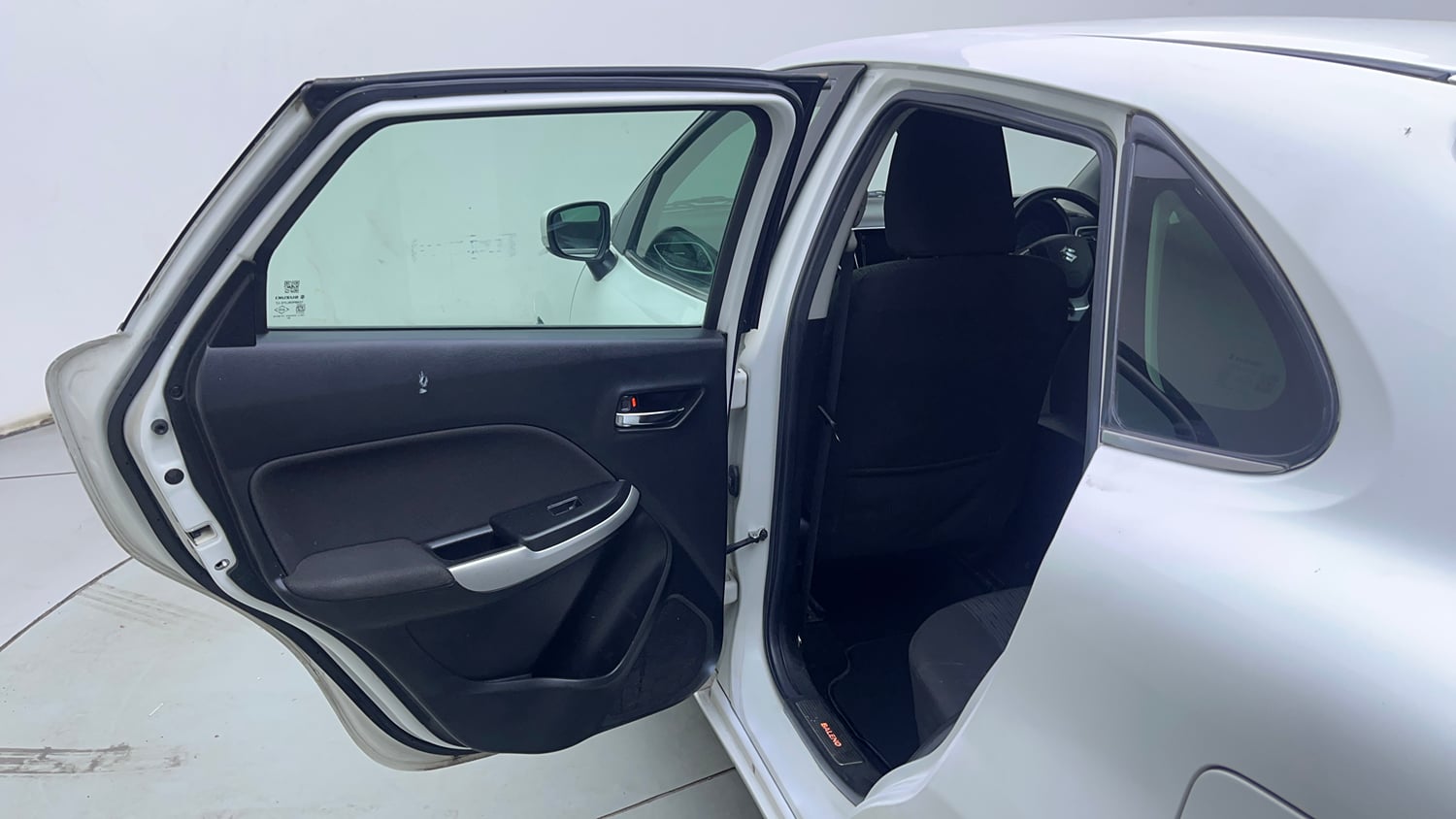 Used 2018 Maruti Suzuki Baleno Alpha 1.2 AT Petrol Automatic interior LEFT REAR DOOR OPEN VIEW