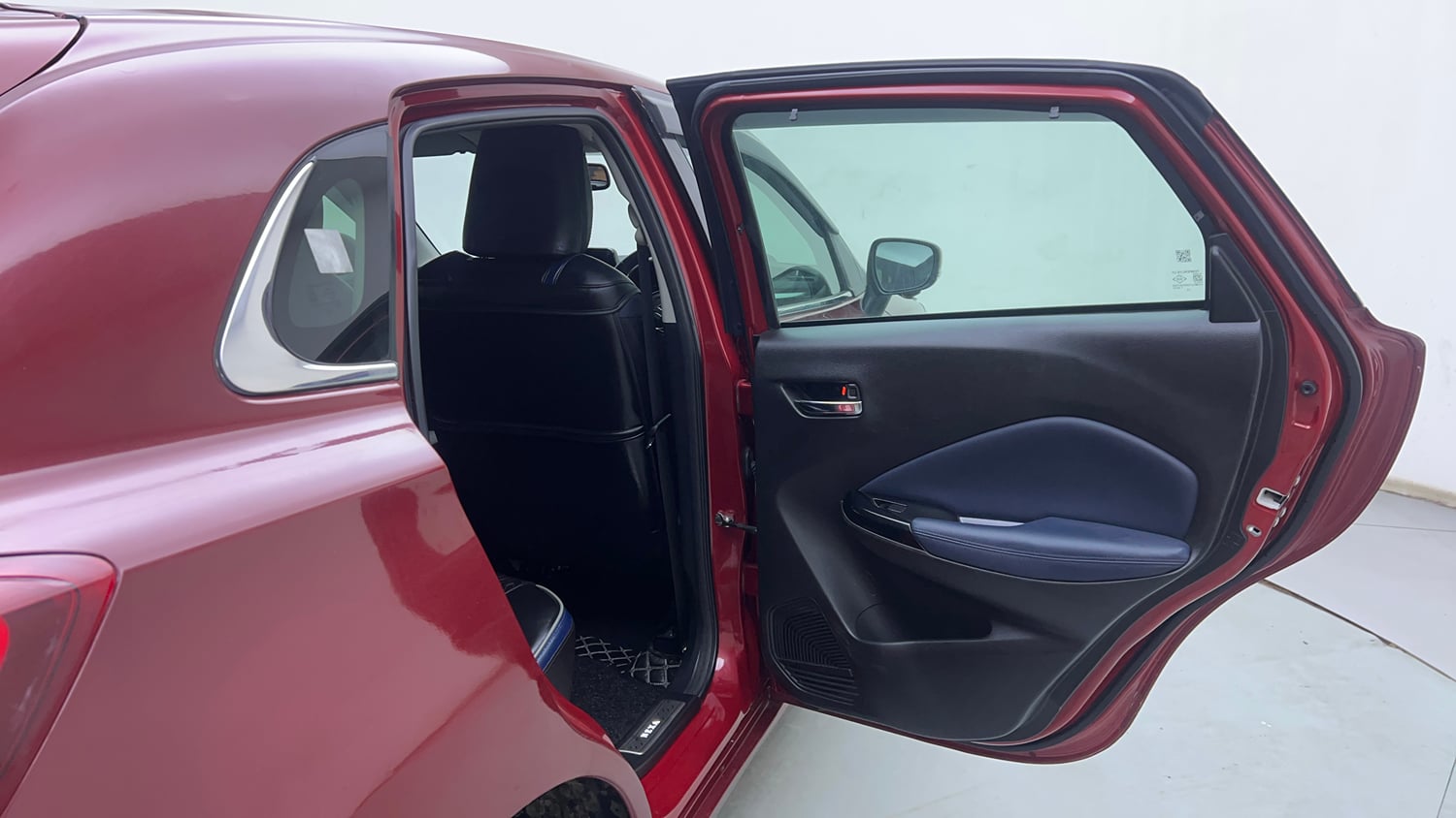 Used 2024 Maruti Suzuki Baleno Alpha AGS Petrol Automatic interior RIGHT REAR DOOR OPEN VIEW