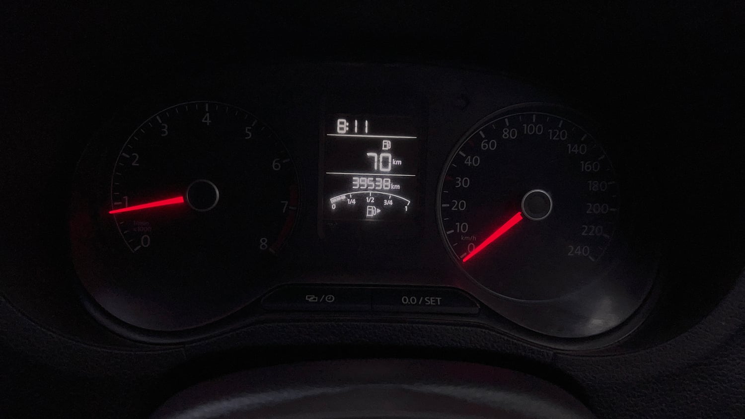 Used 2020 Volkswagen Polo Comfortline Plus 1.0L MPI Petrol Manual interior CLUSTERMETER VIEW