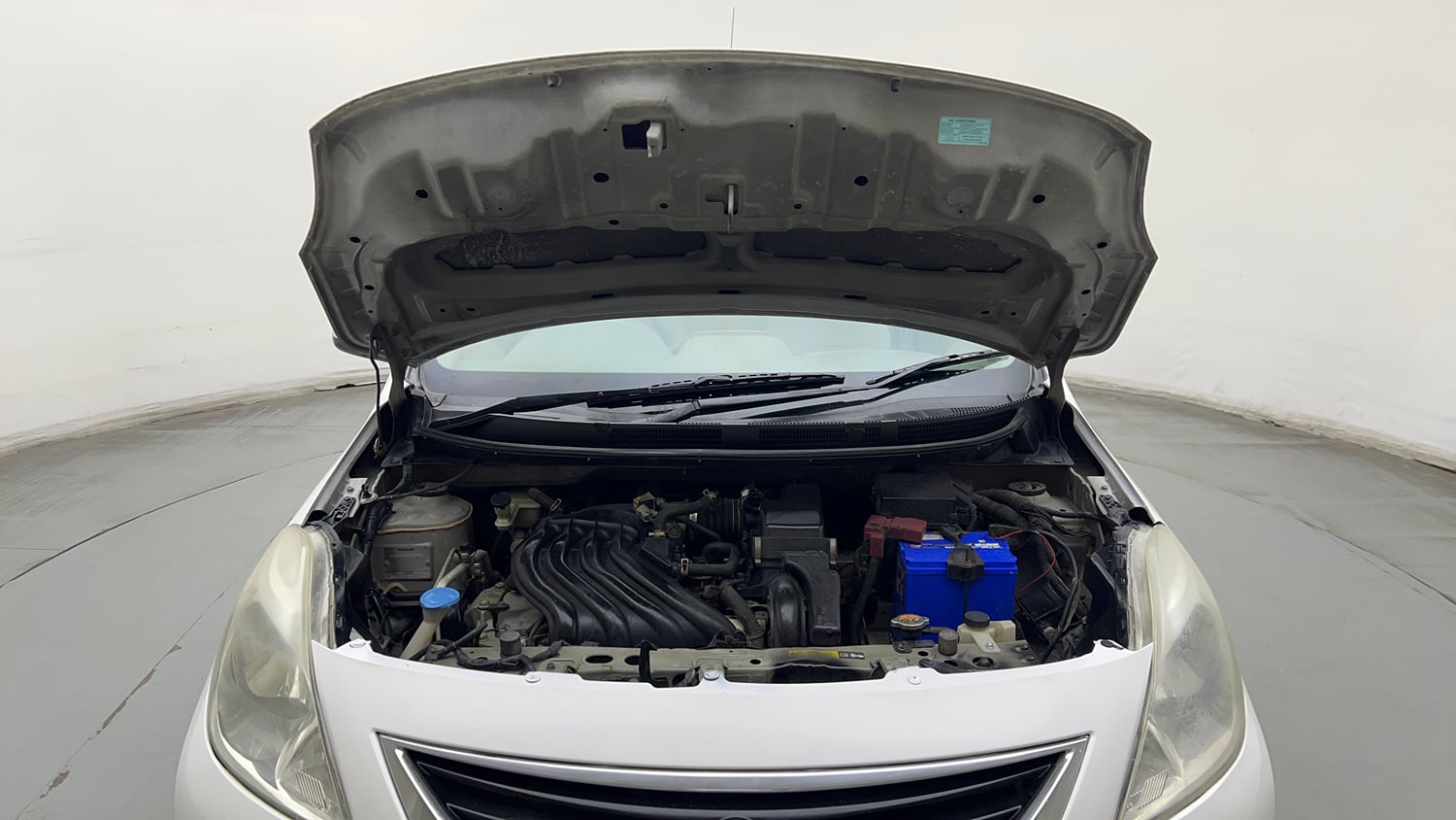 Used 2013 Nissan Sunny XL Petrol Manual engine ENGINE & BONNET OPEN FRONT VIEW