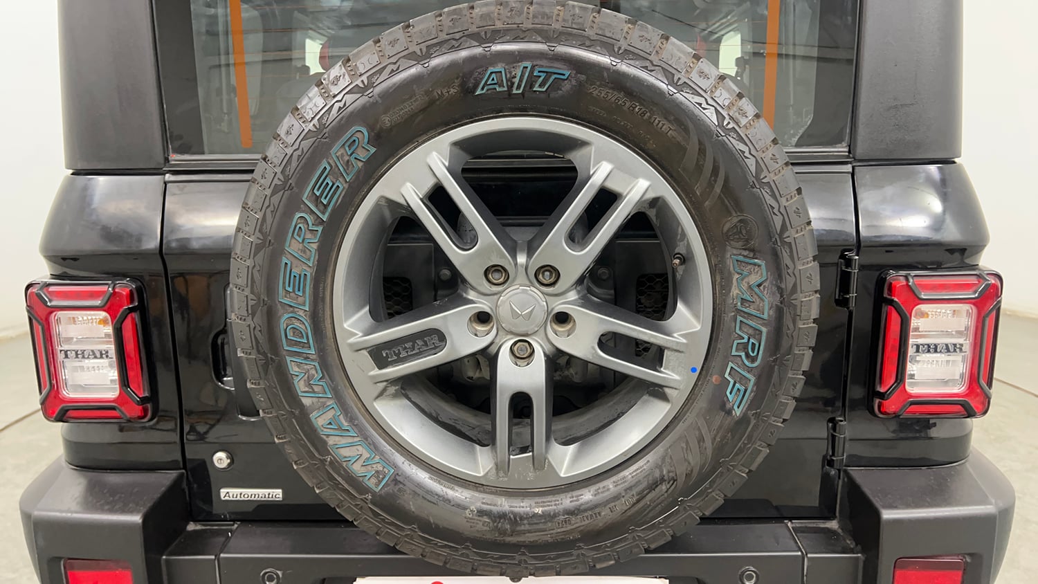 Used 2024 Mahindra Thar LX Hard Top Petrol AT RWD Petrol Automatic tyres SPARE TYRE VIEW