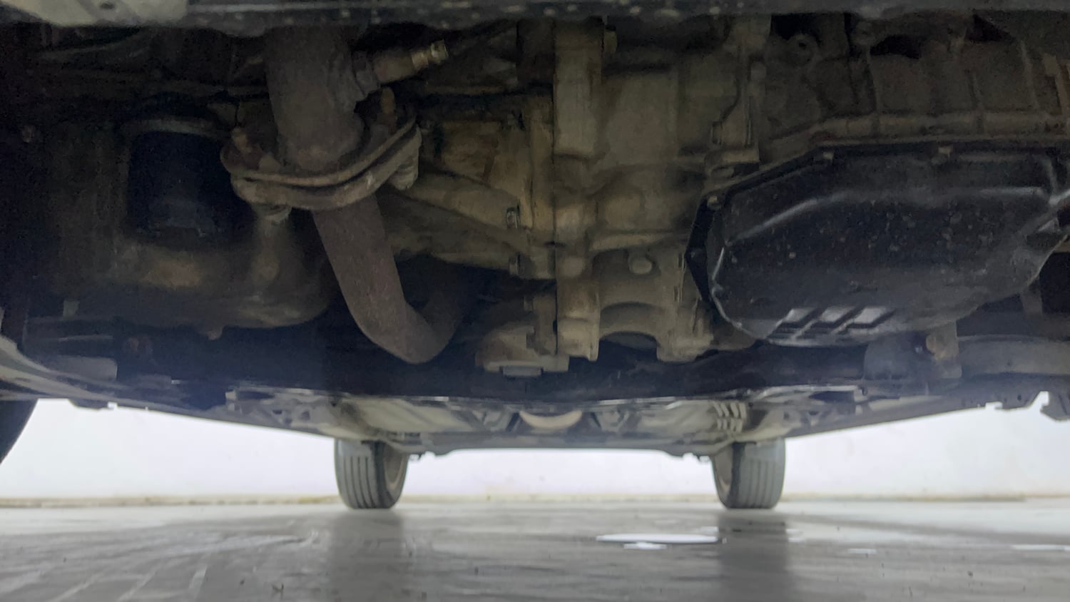 Used 2018 Maruti Suzuki Baleno Alpha 1.2 AT Petrol Automatic extra FRONT LEFT UNDERBODY VIEW