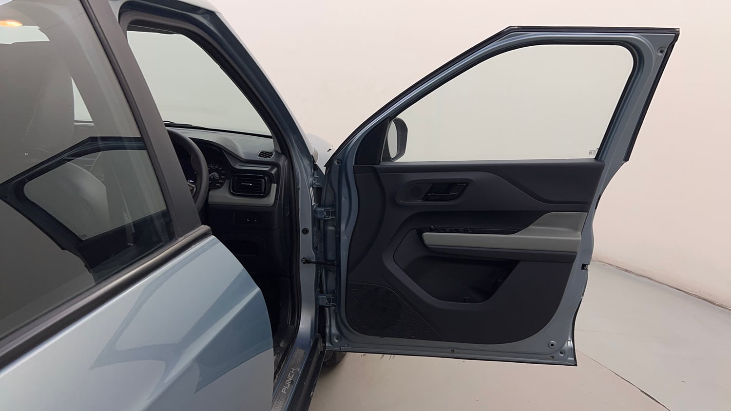 Used 2023 Tata Punch Adventure Rhythm Pack MT Petrol Manual interior RIGHT FRONT DOOR OPEN VIEW