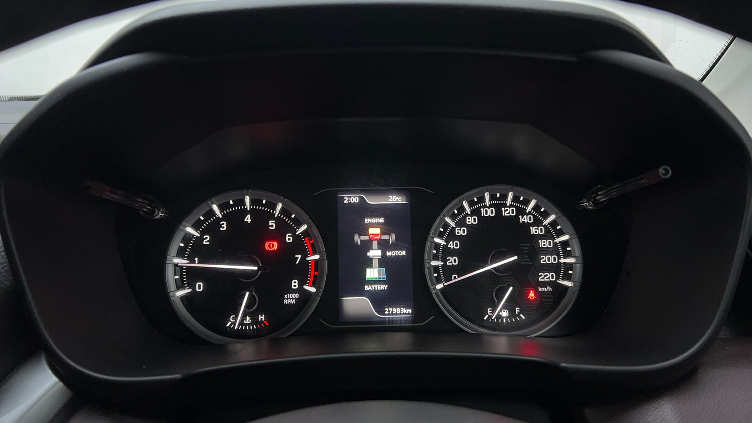 Used 2023 Maruti Suzuki Grand Vitara Delta Smart Hybrid Petrol Manual interior CLUSTERMETER VIEW