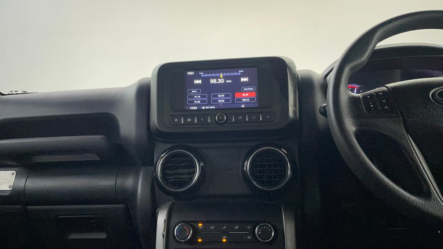 Used 2021 mahindra Thar LX Hard Top Petrol AT 4WD Petrol Automatic interior MUSIC SYSTEM & AC CONTROL VIEW