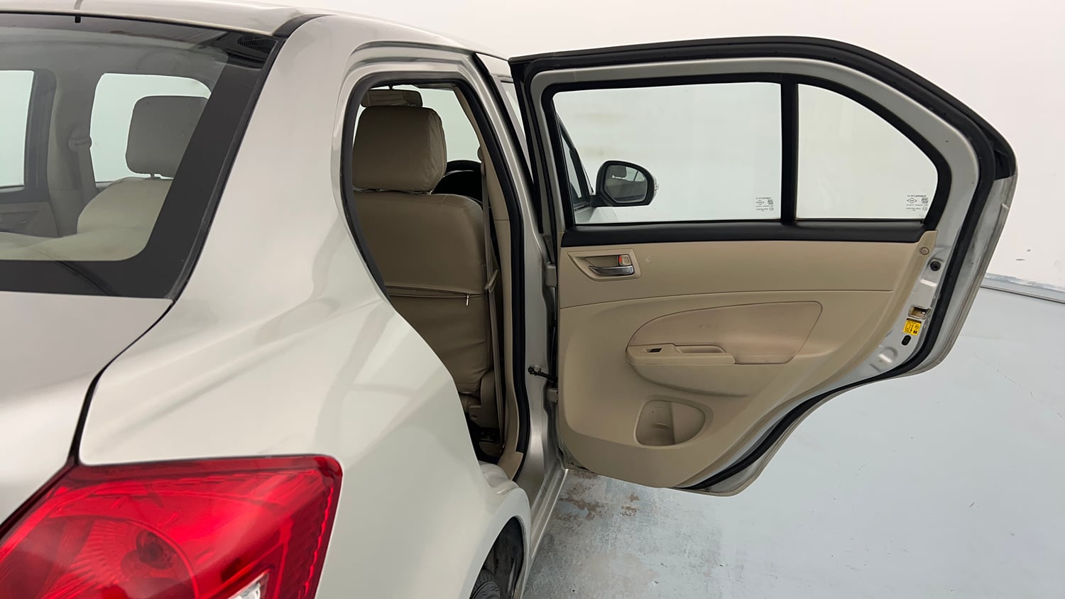 Used 2015 Maruti Suzuki Swift Dzire VXI Petrol Manual interior RIGHT REAR DOOR OPEN VIEW